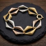 Tricolor gouden armband