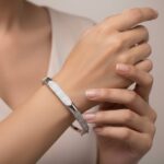 Wit gouden 14 karaat armband