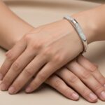 Wit gouden 14 karaat armband