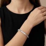 Wit gouden 14 karaat armband