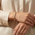 Bicolor schakelarmband speciaal motief