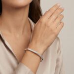 14 karaat wit gouden armband