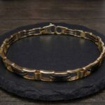 14 karaat massieve bicolor armband