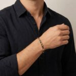 14 karaat massieve bicolor armband