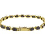 Gouden armband met saffier