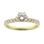 Gouden verlovingsring met diamanten