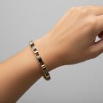 14 karaat massieve bicolor armband