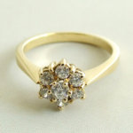 14 karaat geel gouden occasion ring