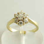 14 karaat geel gouden occasion ring