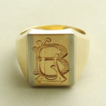 Atelier Christian geel gouden zegelring