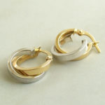 Christian oorbellen bicolor