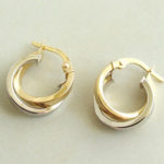 Christian oorbellen bicolor