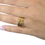 Geel gouden fantasie ring