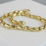 Gouden schakelarmband