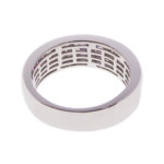 Wit gouden ring met diamanten en roze beryl