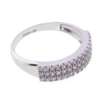 Wit gouden zirkonia ring