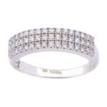 Wit gouden zirkonia ring