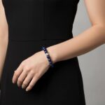 Synthetisch Lapis lazuli Christian armband
