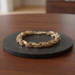 14 karaat ovalen tricolor armband