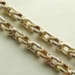 14 karaat bicolor collier