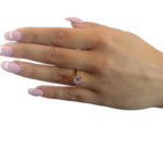 14 karaats bicolor ring met zirkonia