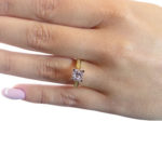 14 karaats bicolor ring met zirkonia