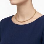 Gouden spang collier rond