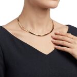 Bicolor gouden omega spang