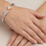 Zilveren zirkonia armband speer model