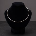 Wit gouden spang rond