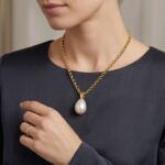 Single pearl zoetwaterparel collier