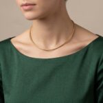 Geel gouden omega spang collier