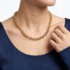 14 karaat geel gouden jasseron collier