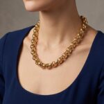 Jasseron geel gouden collier