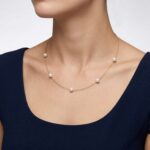 Gouden collier met parels