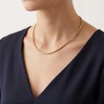 Geel gouden spang collier