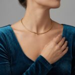 Geel gouden spang collier