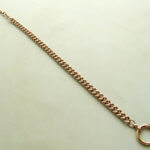 Rosé gouden zakhorloge ketting