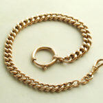 Rosé gouden zakhorloge ketting