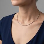 Wit gouden omega collier
