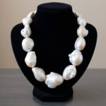 Barok parel collier met zoutzee parels