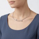 Wit gouden spang met diamanten