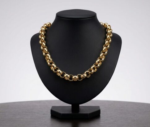 Jasseron geel gouden collier