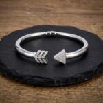 Zilveren zirkonia armband speer model