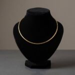 Geel gouden spang collier