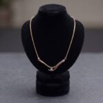 Bicolor gouden collier met diamant