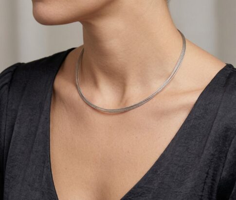 Wit gouden 5 rij spang