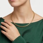 Geel gouden omega spang collier