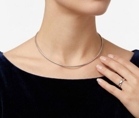 Wit gouden spang rond