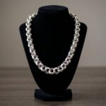 Zilveren jasseron collier